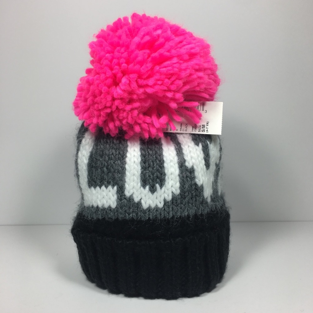 #LOVE Beanie Pink Pom Pom